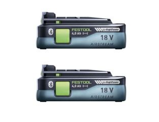 Festool High Power Battery Pack BP 18 Li 4.0 HPC Asi 205034 Twin Pack