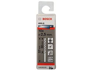 Bosch Metal drill bits HSS-G, DIN 338 2,5x30x5mm 2608595053