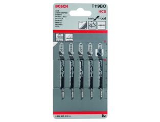 Bosch Jigsaw Blades B119BO Basic for Wood x5 2608630310