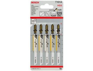 Bosch Jigsaw Blades T101A special for acrylic - 2608631010