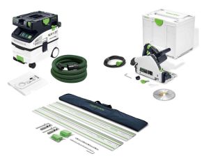 Festool TS 55 Plunge Saw and Dust extractor CTL MIDI With Rails Complete Kit 240v