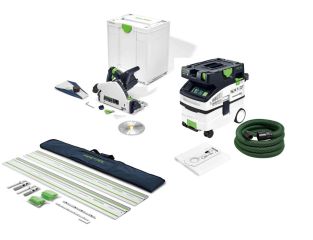 Festool TSC 55 KEB Plunge Saw and Dust extractor CTL MIDI 240v With Rails Kit
