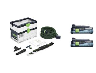 Festool Cordless Dust Extractor CTMC SYS and 2 x 4.0ah Battery