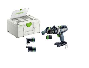 Festool 18v Cordless Percussion Drill TPC in Accessory Systainer with Additional Chucks