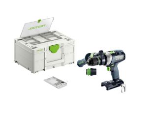 Festool 18v Cordless Percussion Drill TPC in Accessory Systainer with Bit Set