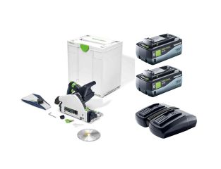 Festool Cordless TSC 55 Plunge Saw with 8ah Batteries and Dual Charger
