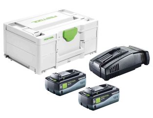 Festool Energy Set 18v SYS 2 x 8ah Batteries 1 x SCA16 Charger 577329