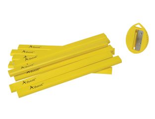 Advent Carpenter's Pencils (Tub of 10 + Sharpener) ADVACPTUB10