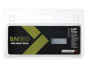 Arrow BN1810 Brad Nails 15mm Pack 1000 ARRBN1810
