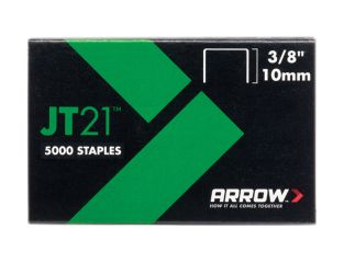 Arrow JT21 T27 Staples 10mm (3/8in) Box 5000 ARRJT2138