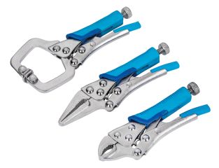 BlueSpot Tools Mini Locking Pliers Set, 3 Piece B/S6528