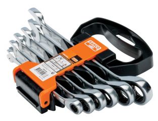 Bahco 1RM Ratcheting Combination Wrench Set, 6 Piece BAH1RMSH6