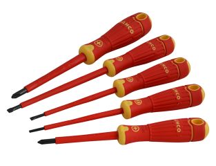 Bahco BAHCOFIT Insulated Scewdriver Set, 5 Piece BAH220005