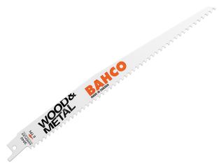 Bahco Wood & Metal Bi-Metal Reciprocating Blade 228mm 6 TPI (Pack 5) BAH39402286W