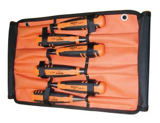 Bahco 424-P Bevel Edge Chisel Set in Roll, 6 Piece BAH424PS6ROL