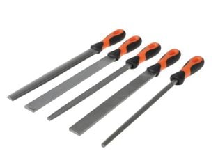 Bahco 250mm (10in) Engineering Mixed Cut File Set, 5 Piece BAH47810
