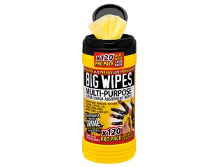 Big Wipes 4x4 Multi-Purpose Cleaning Wipes (Tub 120) BGW2412