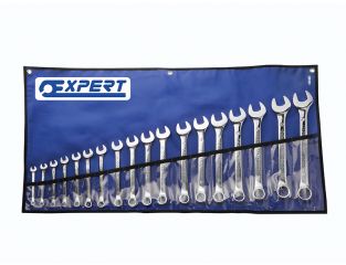 Expert Combination Spanner Set with Tool Roll, 18 Piece BRIE110313B