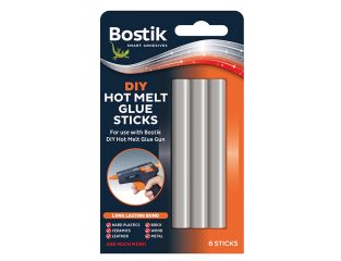 Bostik DIY Hot Melt Glue Sticks (Pack 6) BSTSGSAP