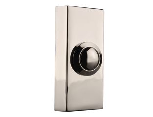 Byron 2204BC Wired Doorbell Additional Chime Bell Push Chrome BYR2204BC