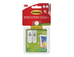 Command™ Picture Hanging Strips Set, Small & Medium (Pack 12) COM17203
