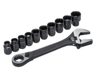 Crescent® X6™ Pass-Thru™ Adjustable Wrench Set 11 Piece CRECPTAW8