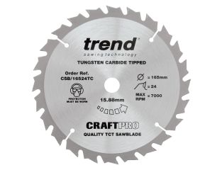 Trend Craft Saw Blade Thin Kerf 165x20x24T CSB/16524T
