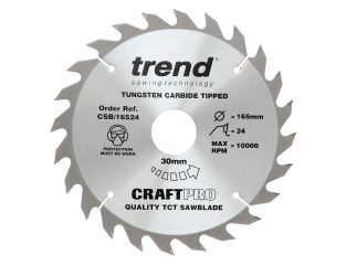 Trend Craft Saw Blade 165x30x24T CSB/16524