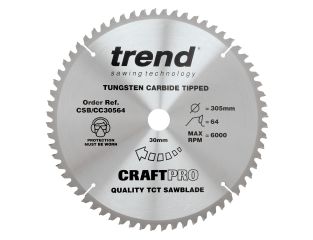 Trend Craft Saw Blade Cross Cut 305x30x64T CSB/CC30564