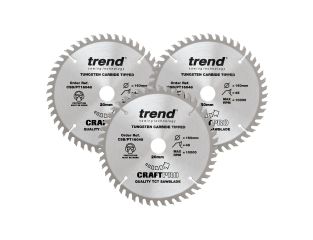 Trend Craft Saw Blade Panel Trim Triple Pack 160x20x48T CSB/PT160/3PK