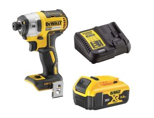 DEWALT DCF887N 18V Brushless Impact Driver, 1 x 5Ah Battery and Charger