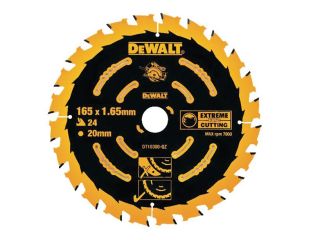 DeWALT Extreme Framing Circular Saw Blade 165 x 20mm x 24T DEWDT10300QZ