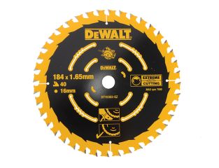 DeWALT Extreme Framing Circular Saw Blade 184 x 16mm x 40T DEWDT10303QZ