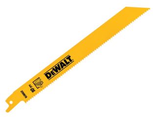 DeWALT Bi-Metal General Purpose Reciprocating Blade 203mm x 10 TPI (Pack 5) DEWDT90383QZ