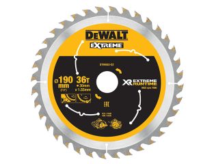 DeWALT XR FlexVolt Circular Saw Blade 190 x 30mm x 36T DEWDT99563QZ