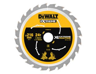 DeWALT XR FlexVolt Circular Saw Blade 216 x 30mm x 24T DEWDT99568QZ