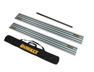 DeWALT DWS5022 Plunge Saw Guide Rail 1.5m Twin Pack with Joining Bar and Bag