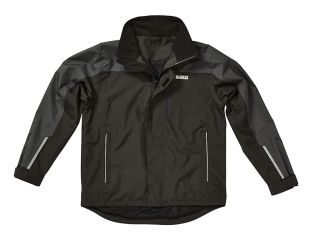 DeWALT Storm Grey/Black Waterproof Jacket - L (46in) DEWSTORML