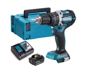 Makita DHP484Z 18V Brushless Combi Drill and 5.0Ah Battery, Charger and Case