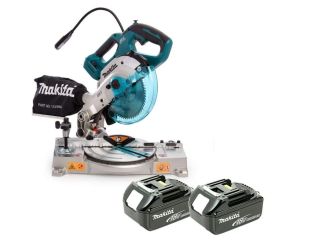 Makita 18v  Cordless Brushless 165mm Mitre Saw DLS600Z and 2 x 5ah Batteries