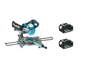 Makita Twin 18v Brushless 190mm Slide Compound Mitre Saw DLS714NZ with Batteries