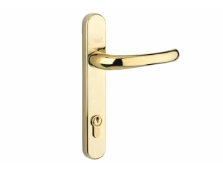Yale Locks Retro Door Handle PVCu Polished PVD Gold Finish YALPPVCRHPGF