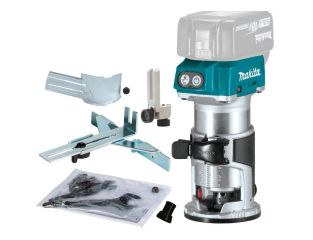 Makita DRT50ZX4 18V LXT 1/4" Brushless Router/Trimmer and Trimmer Guide