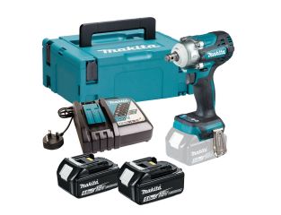 Makita 18V Brushless Impact Wrench 4 Speed DTW300Z with 5ah Batteries