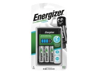 Energizer® 1 Hour Charger plus 4 x AA 2300 mAh Batteries ENG1HOUR