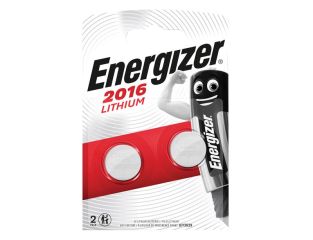 Energizer® CR2016 Coin Lithium Battery (Pack 2) ENG2016B2