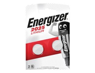 Energizer® CR2025 Coin Lithium Battery (Pack 2) ENG2025B2
