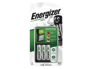 Energizer® Maxi Charger plus 4 x AA 1300 mAh Batteries ENGCOMPAC