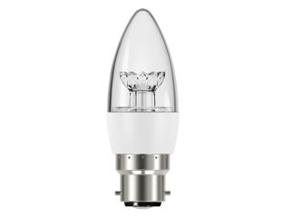 Energizer® LED BC (B22) Clear Candle Dimmable Bulb, Warm White 470 lm 5.9W ENGS8854