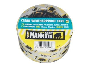 Everbuild Weatherproof Tape 50mm x 10m Clear EVB2CLEAR10